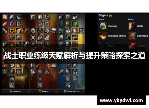 战士职业练级天赋解析与提升策略探索之道